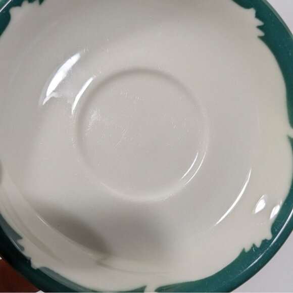 Syracuse China Wintergreen Saucer White Green Vintage USA - Picture 4 of 6
